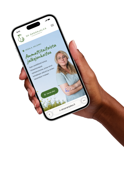 OK Sananjalka mobile interface mockup